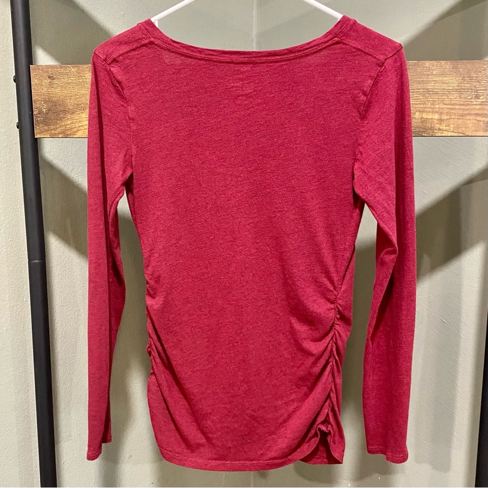 Isabel Maternity long sleeved ruched tee XS - Picture 2 of 8